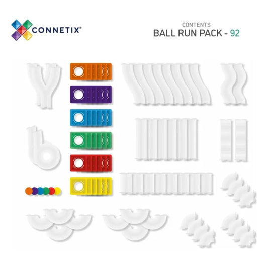 Ball Run Arc-en-Ciel 92 pièces – CONNETIX