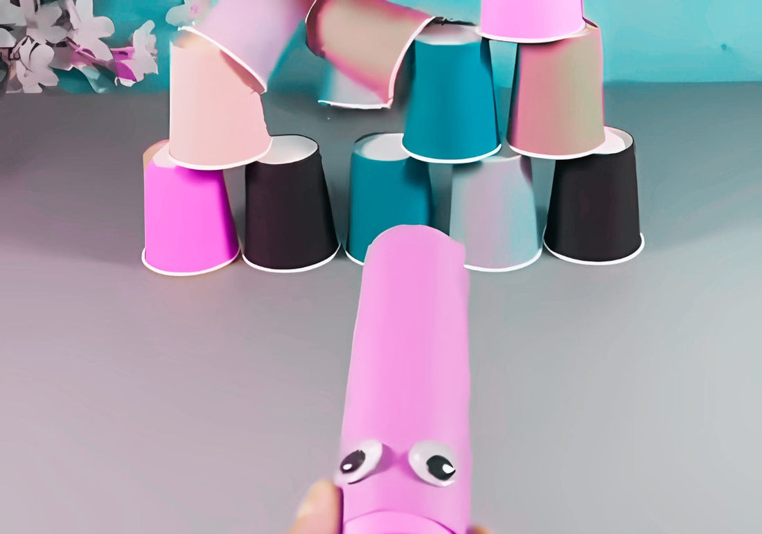 🎯 Canon à balle maison : fabrique ton lanceur et vise les gobelets !