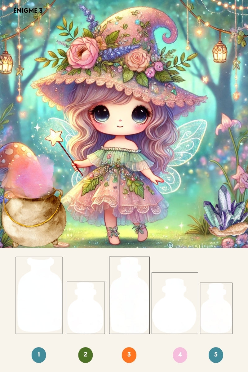 Enigme de la potion magique - chasse au trésor pour enfant 4 à 6 ans