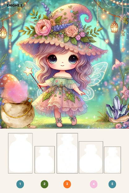 Enigme de la potion magique - chasse au trésor pour enfant 4 à 6 ans