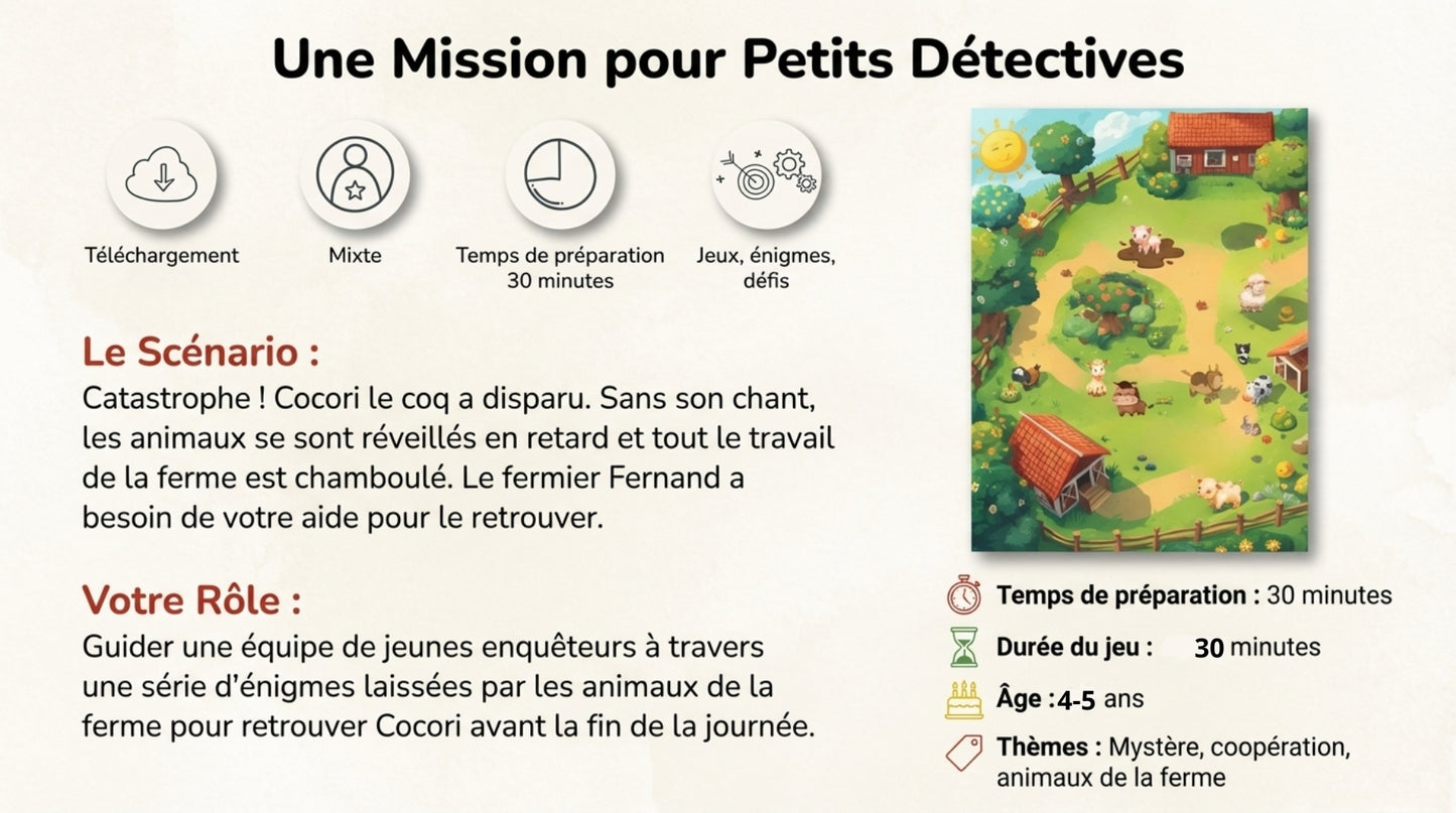 Chasse au trésor - À la ferme