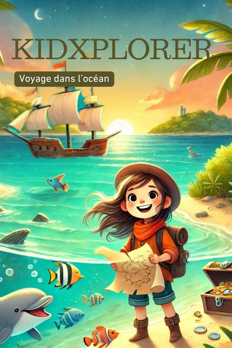 Chasse au trésor pirate 4-5 ans à imprimer - Chasse au trésor – Voyage dans l'océan - KidXplorer