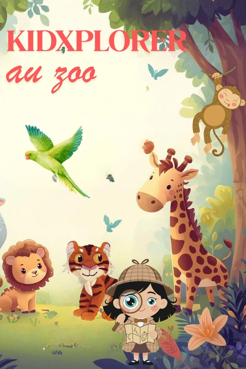 Chasse au trésor zoo 4-5 ans à imprimer - Chasse au trésor zoo - Sauvez la grand parade - KidXplorer