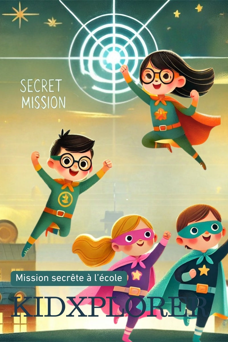 Chasse au trésor pirate 4-5 ans à imprimer - Chasse au trésor – Mission secrète à l’école - KidXplorer